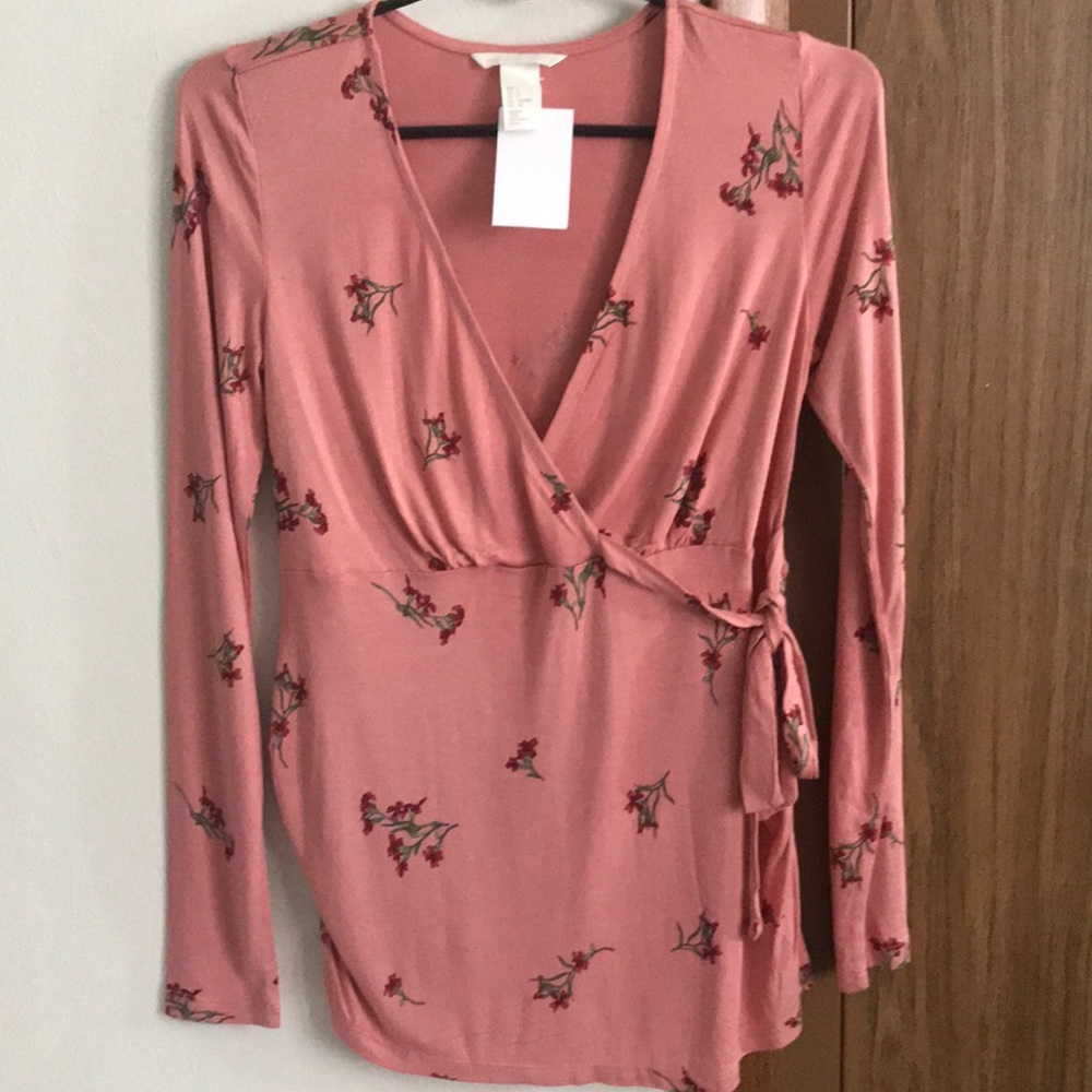 H&M | Pink Floral Top